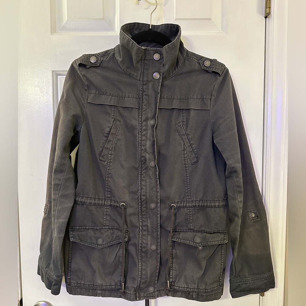 Aeropostale Utility Jacket 
Size: Medium
Color: Charcoal Grey